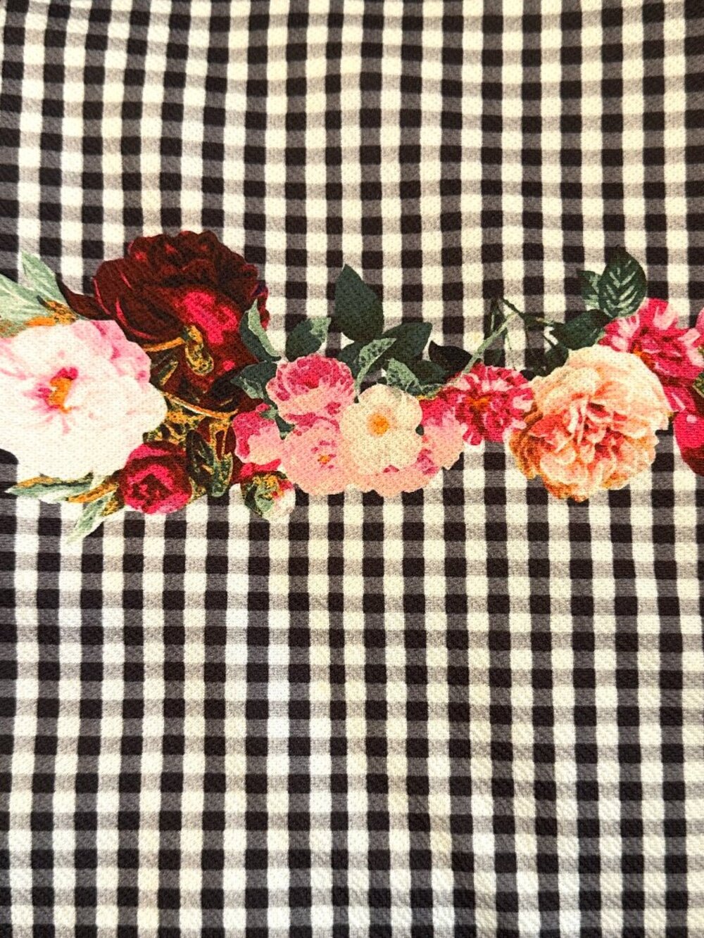 MINKPINK GINGHAM FLORAL DRESS MEDIUM - Picture 4 of 7
